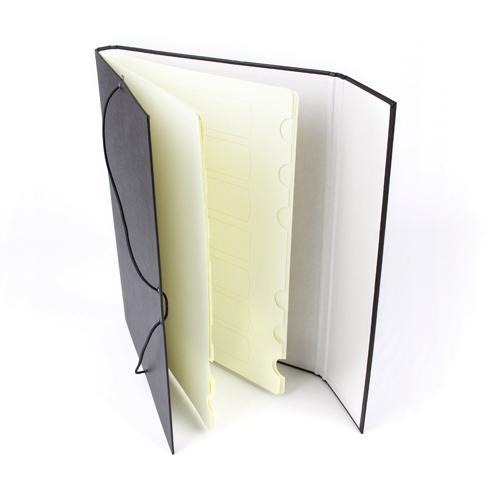 CARPETA 12 SEPARADORES T. FOLIO NEGRA